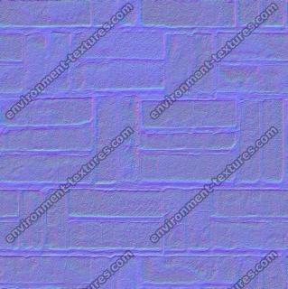 seamless wall bricks normal map 0007